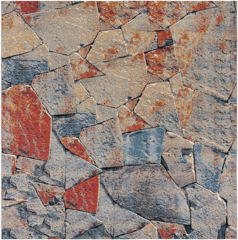 7' 10 x 7' 10 Cobblestone · Geometric Outdoor Rug, multi