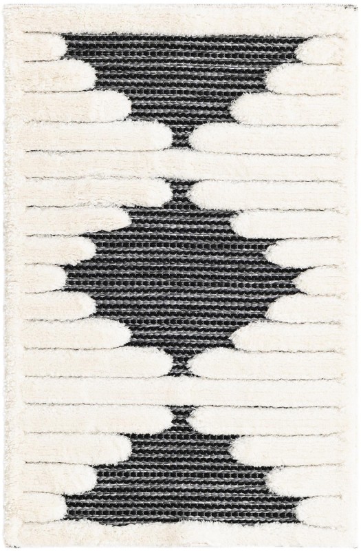 Hibbert · Geometric lines rug, gray and ivory