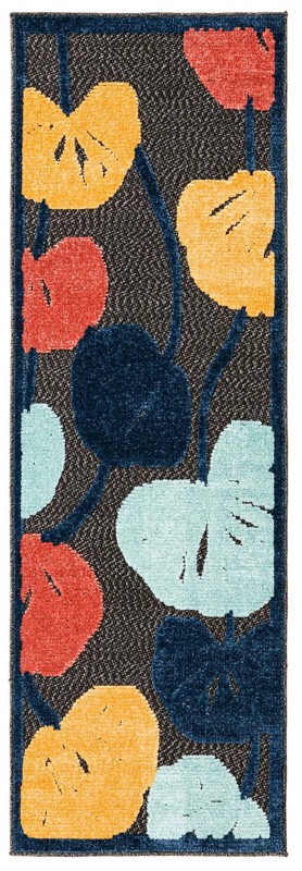 Slade · Border Outdoor Rug, charcoal