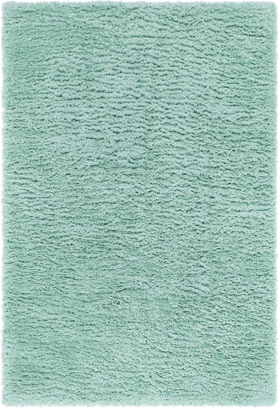 Olympia · Solid Shag Rug, cyan
