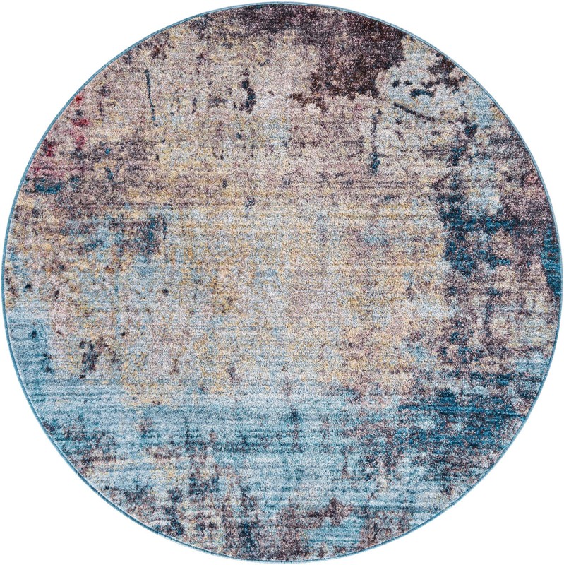 5' 3 x 5' 3 Wildflower · Abstract rug