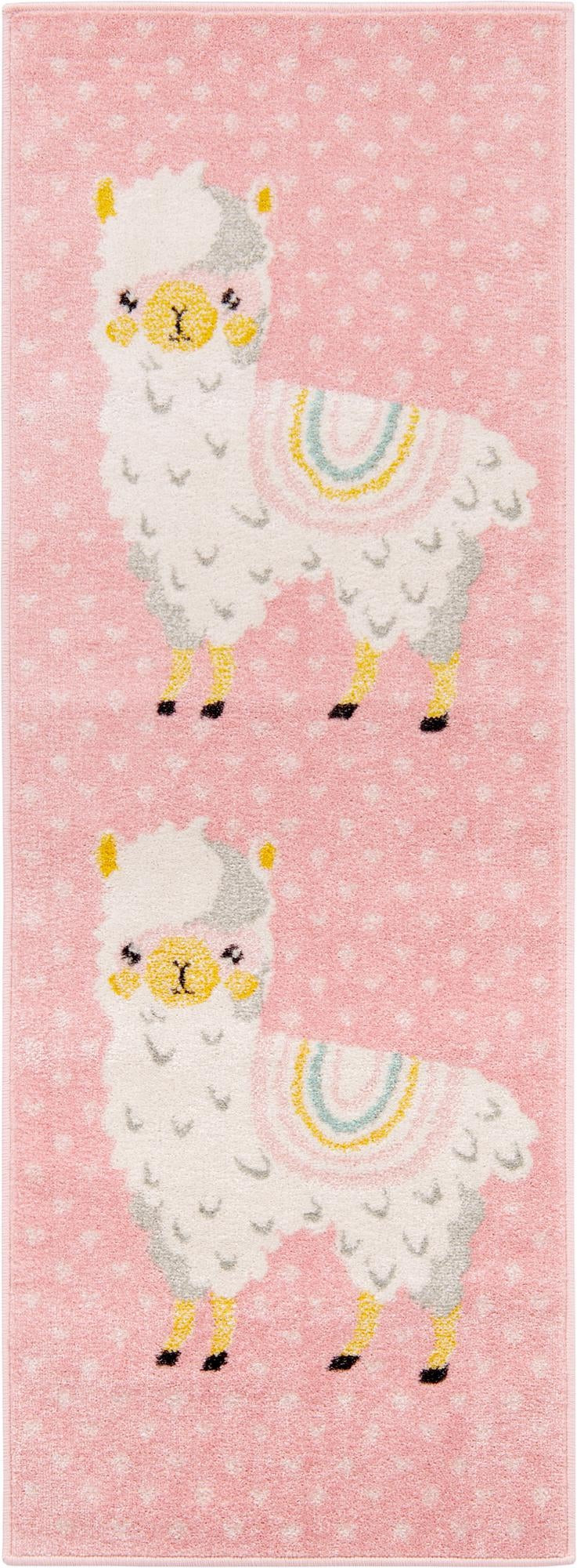 2' 2 x 6' Lantern · Pictoral rug, pink