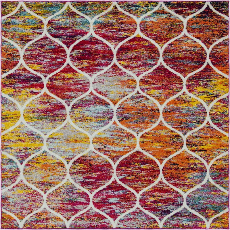 7' x 7' Ingram · Lattice rug