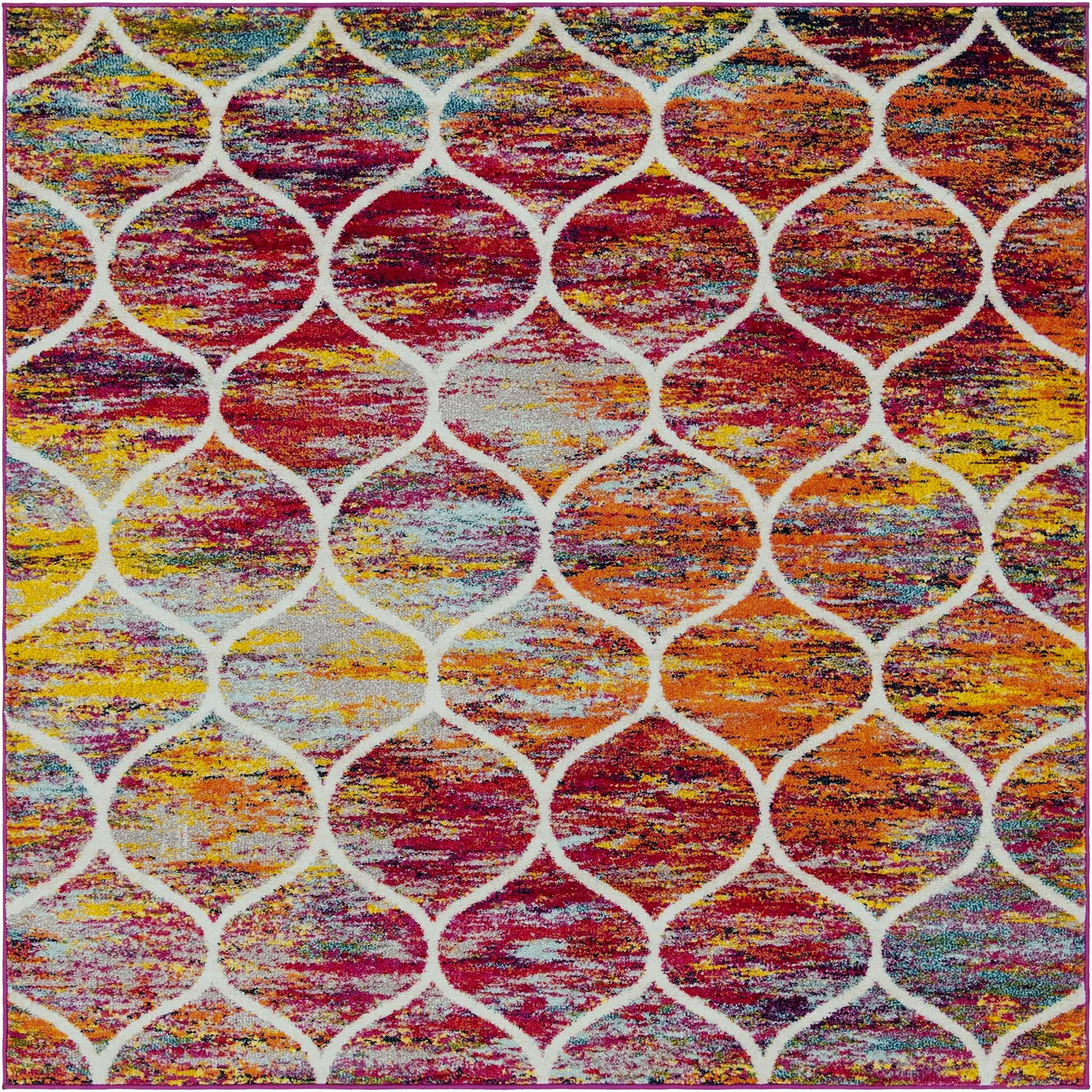7' x 7' Ingram · Lattice rug
