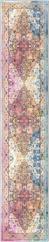 2' 7 x 13' Kinsey · Border rug, multi