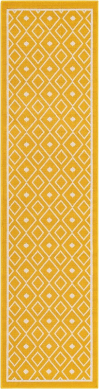 Revell · Diamond Outdoor Rug, yellow