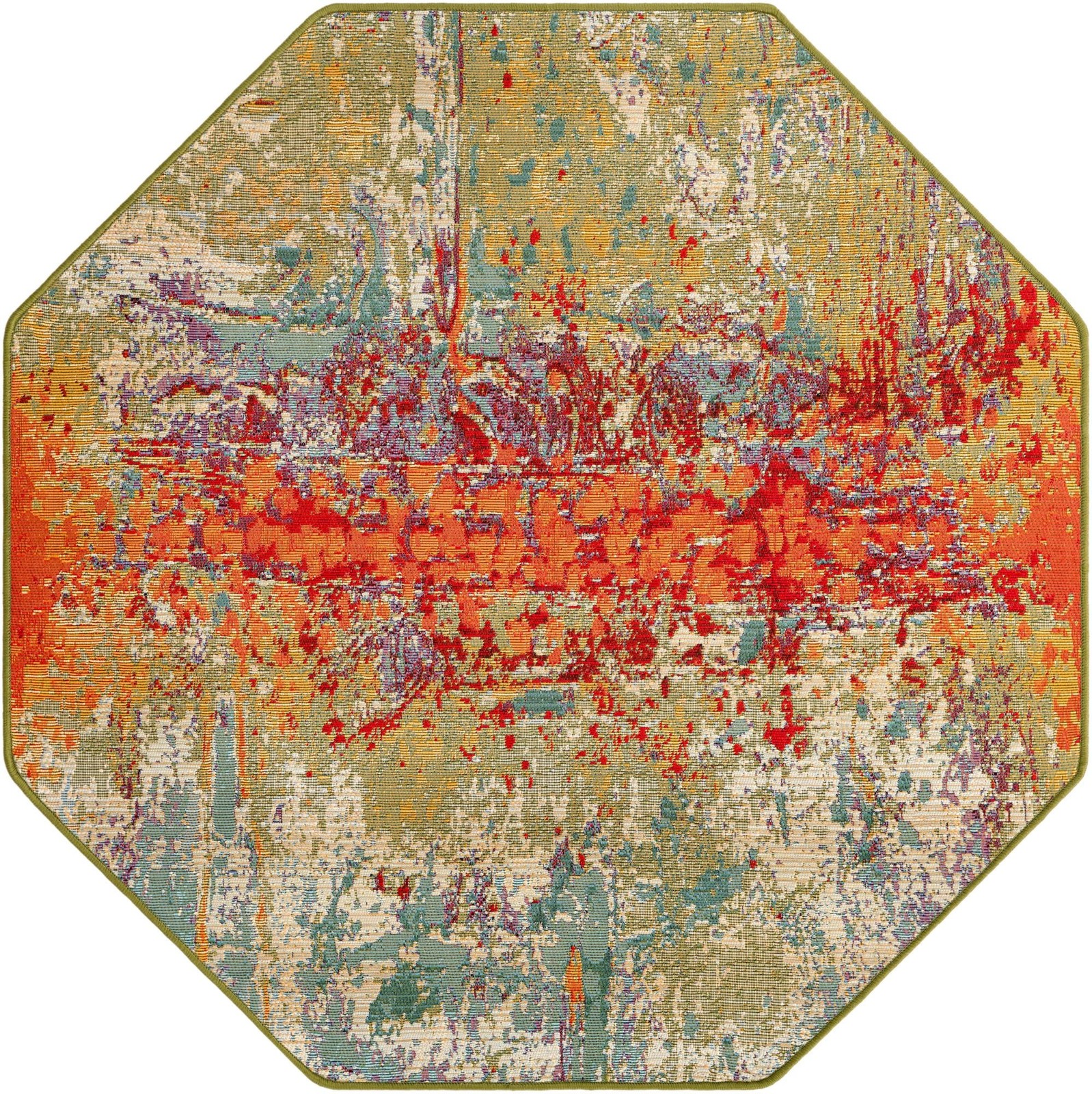 4' x 4' Lomax · Abstract Outdoor Rug