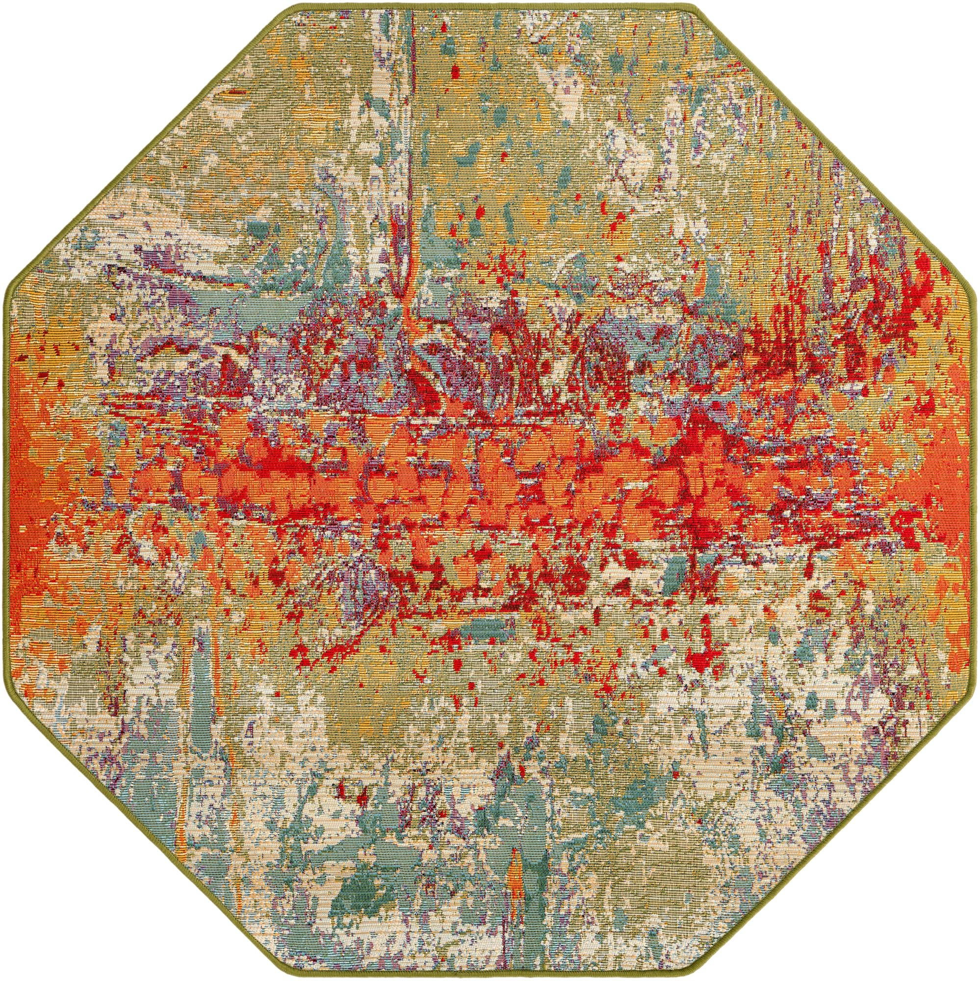 4' x 4' Lomax · Abstract Outdoor Rug