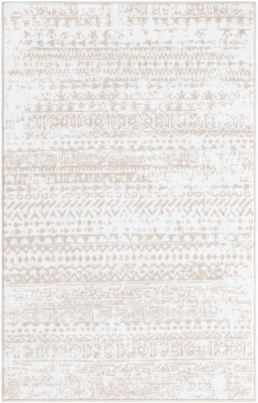 3' 3 x 5' 3 Gleason · Lines rug, snow white