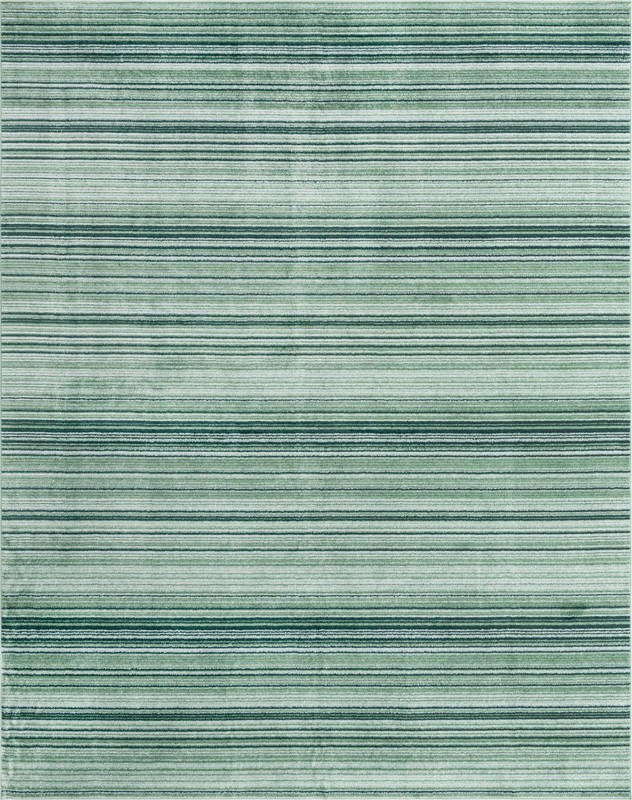 9' x 12' Jagger · Striped rug, shades of green