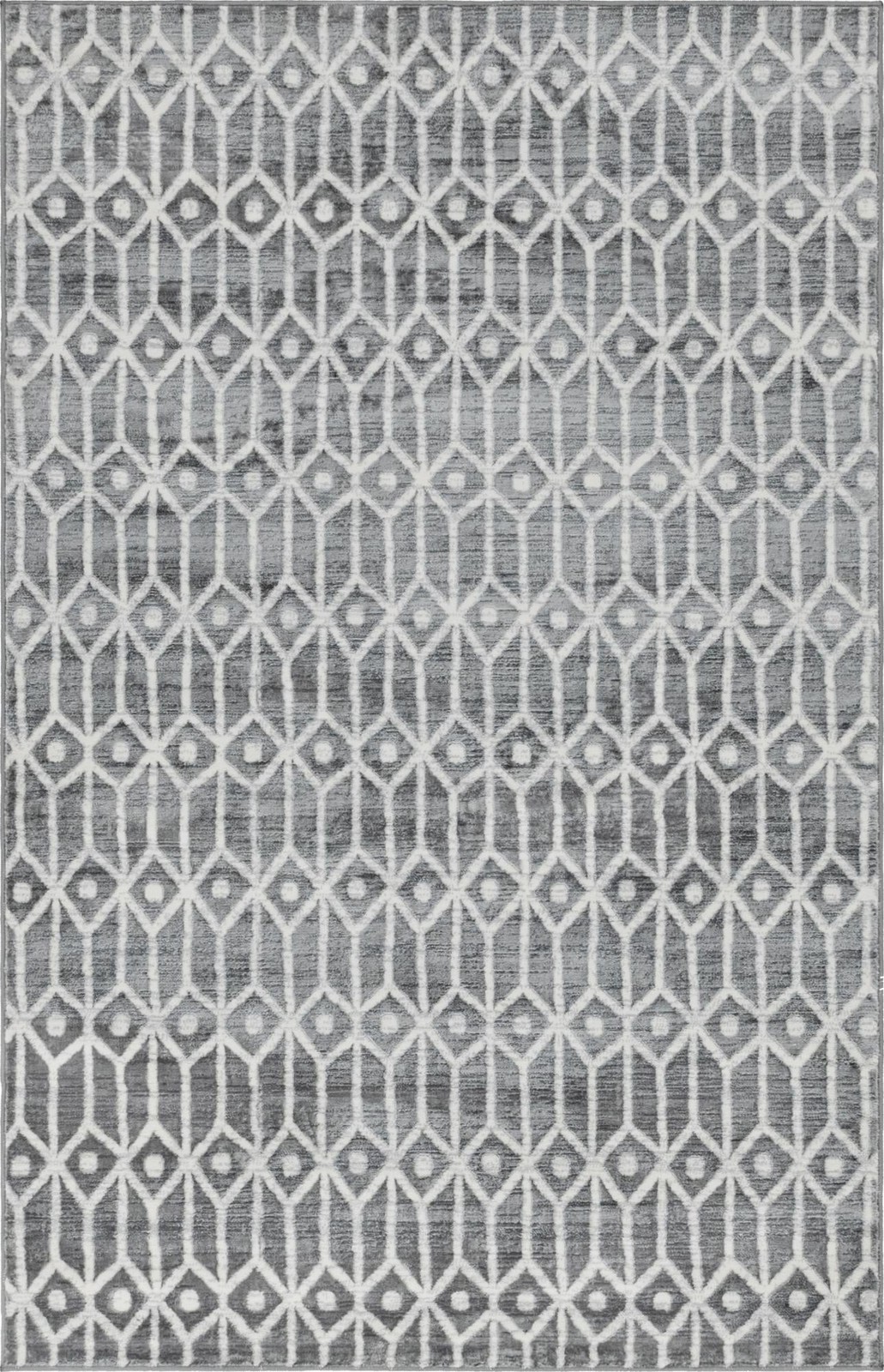 5' x 8' Vincent · Diamond rug, grey