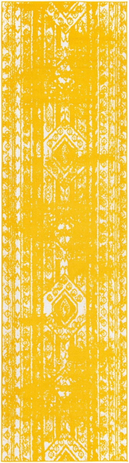 2' 7 x 12' Underhill · Abstract rug, yellow