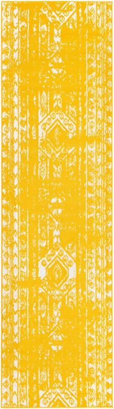 Underhill · Abstract rug, yellow