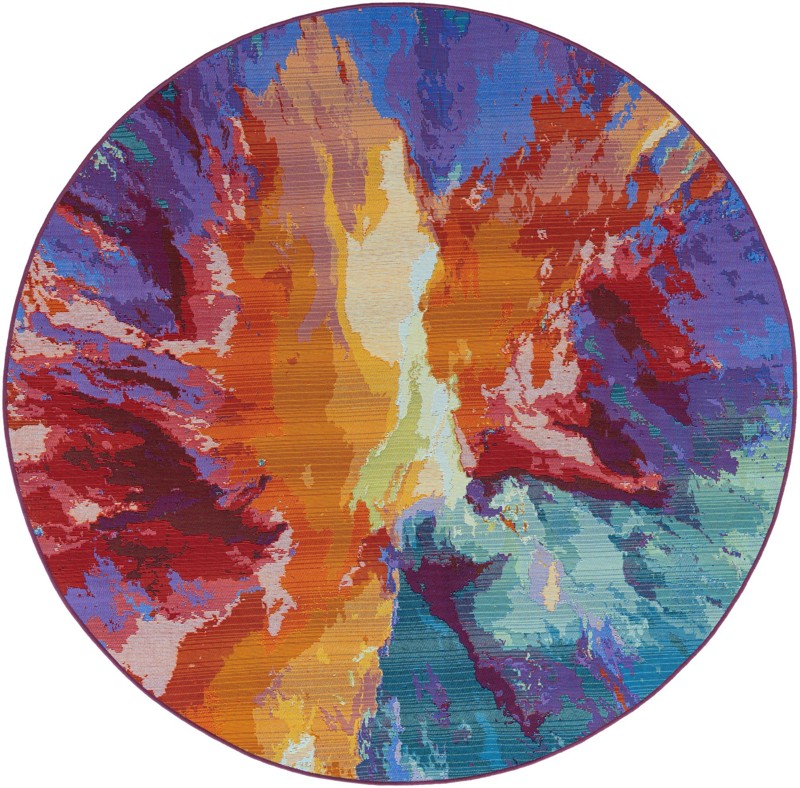 6' x 6' Lomax · Abstract Outdoor Rug