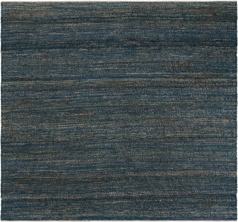 7' 10 x 7' 10 Faversham · Solid Wool Rug, ocean blue