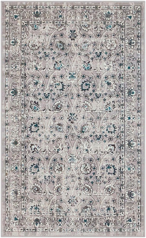 Carson · Border rug, grey
