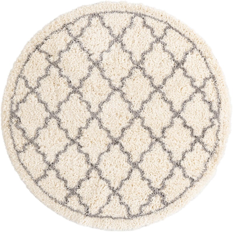 Kemble · Lattice Shag Rug, pearl