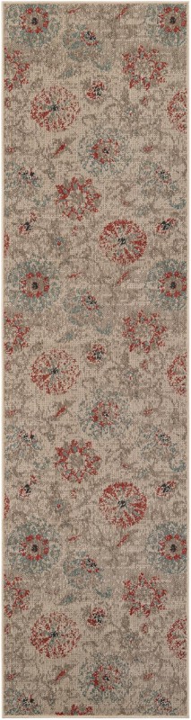 Lofton · Floral / botanical Outdoor Rug, beige