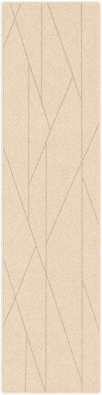 2' x 8' Dibble · Lines rug, ivory