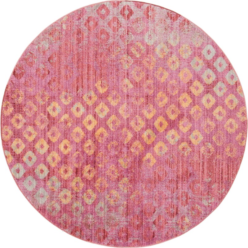 Farley · Geometric rug, red