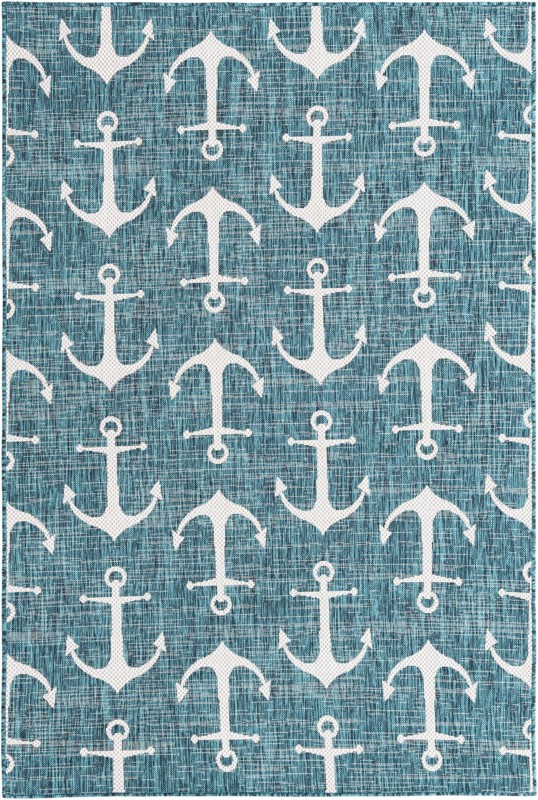 5' 3 x 8' Millbrook · Outdoor Rug, teal