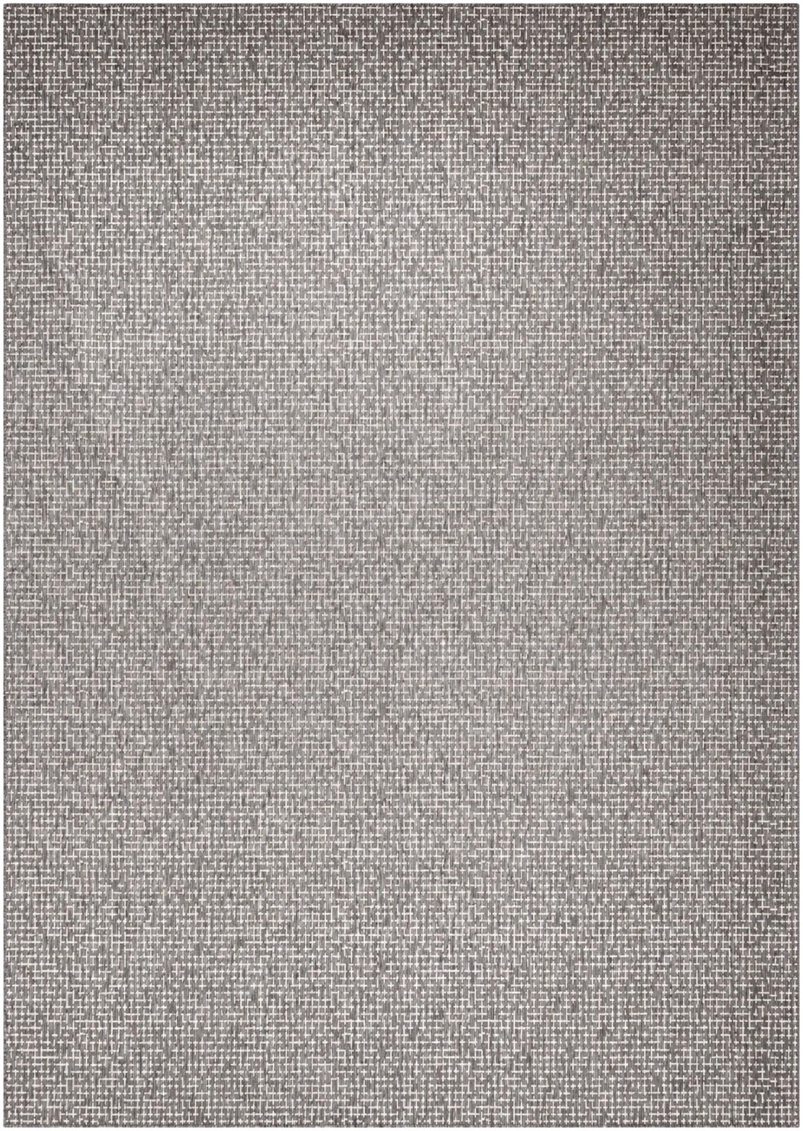 10' x 14' Loam · Checkered Outdoor Rug, charcoal
