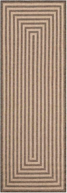 Ashland · Border rug, natural and brown