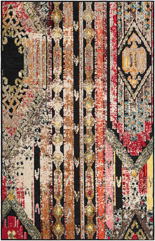 Cleary · Abstract Outdoor Rug, multi black