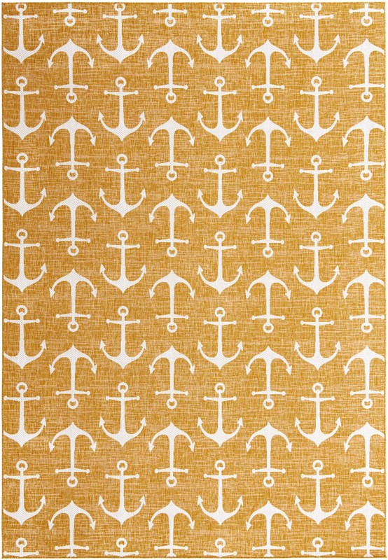 10' x 14' Millbrook · Pictoral Outdoor Rug, yellow