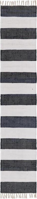 2' 2 x 10' Flagstaff · Striped Chindi Rug, navy