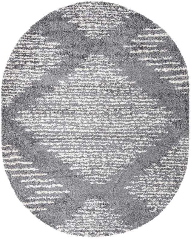 7' 10 x 10' Cobble · Diamond Shag Rug, gray