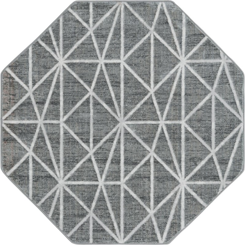 Gilman · Geometric rug, grey