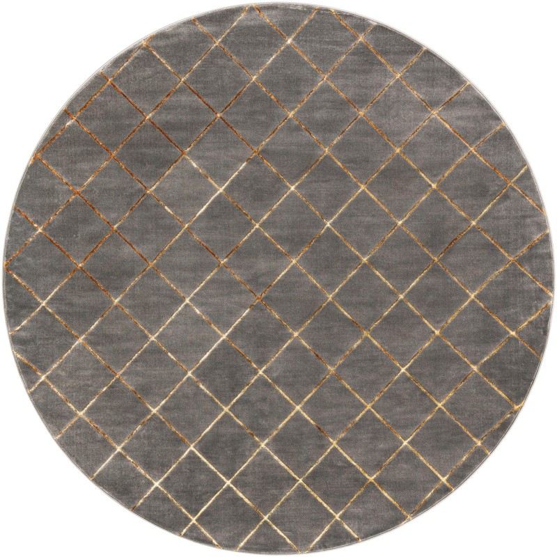 Gilchrist · Diamond rug, gray and gold