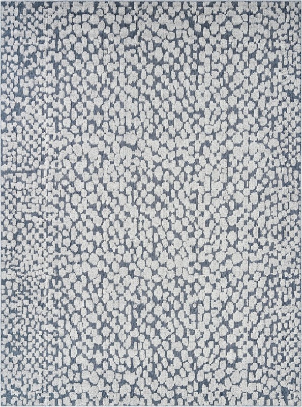 9' x 12' Dillard · Animal print Outdoor Rug, navy blue