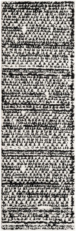 Walker · Diamond lattice rug, ivory and black