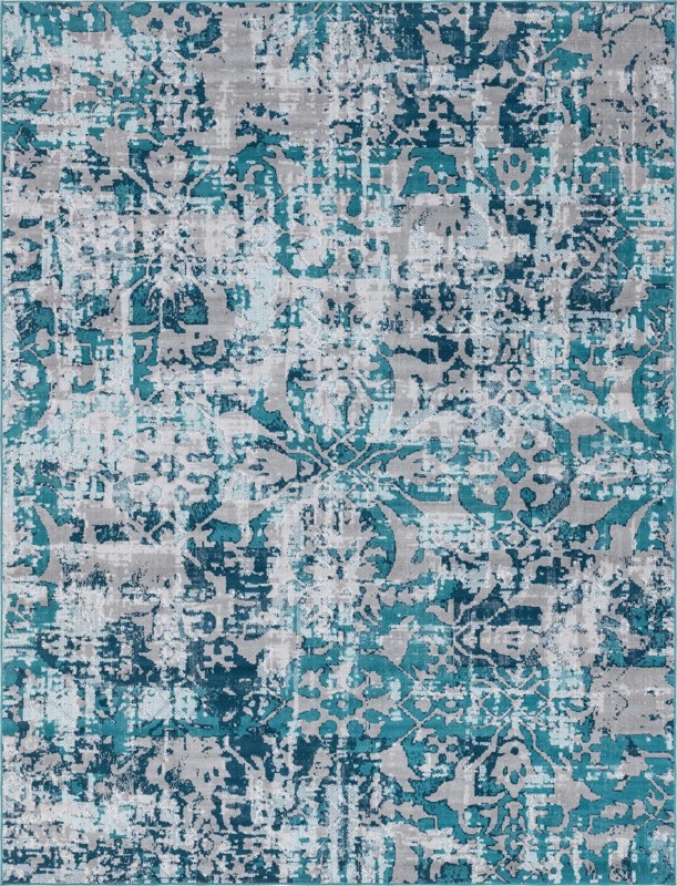 9' x 12' Carrick · Medallion rug, blue