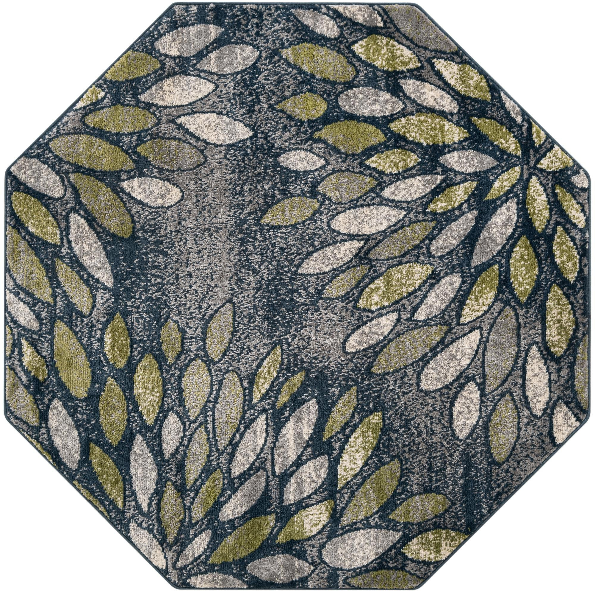 5' x 5' Kilbride · Floral / botanical rug, navy