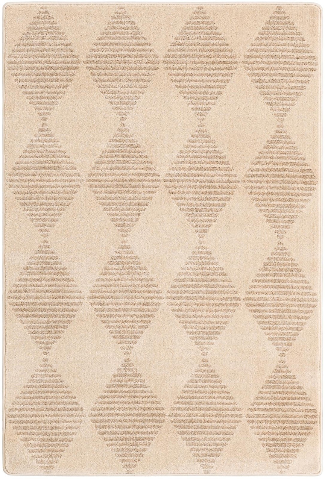 4' x 6' Dade · Diamond rug, ivory