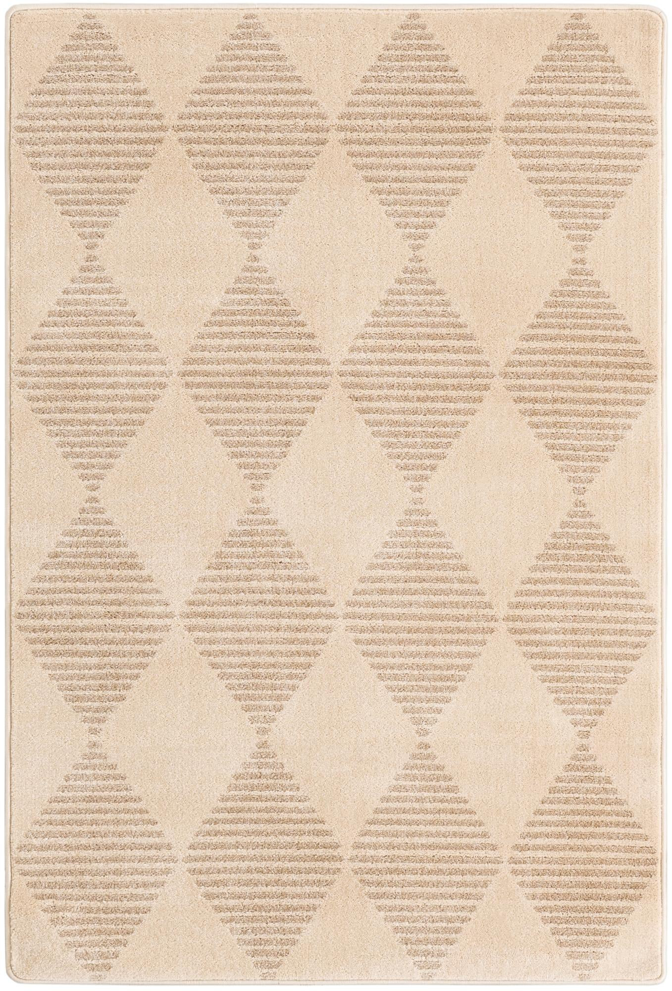 4' x 6' Dade · Diamond rug, ivory