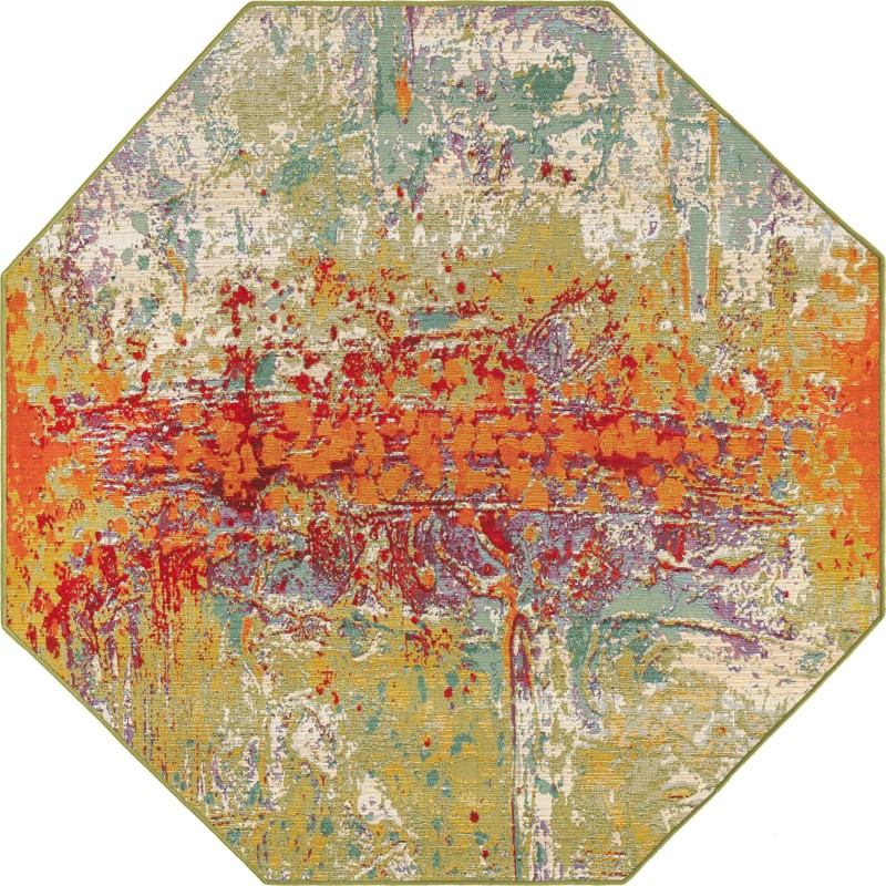 5' x 5' Lomax · Abstract Outdoor Rug