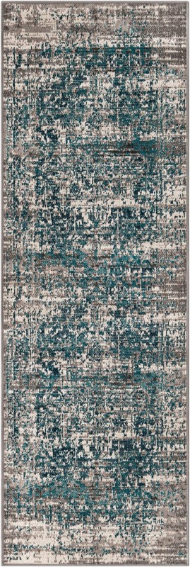 Rush · Abstract rug, blue