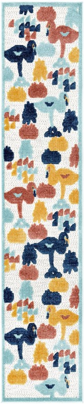 Blevins · Border Outdoor Rug, white
