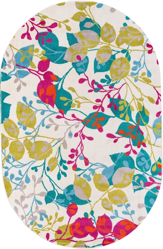 5' 3 x 8' Lilburn · Floral / botanical rug, ivory
