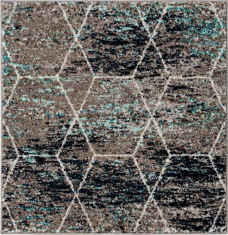 3' x 3' Galloway · Diamond rug