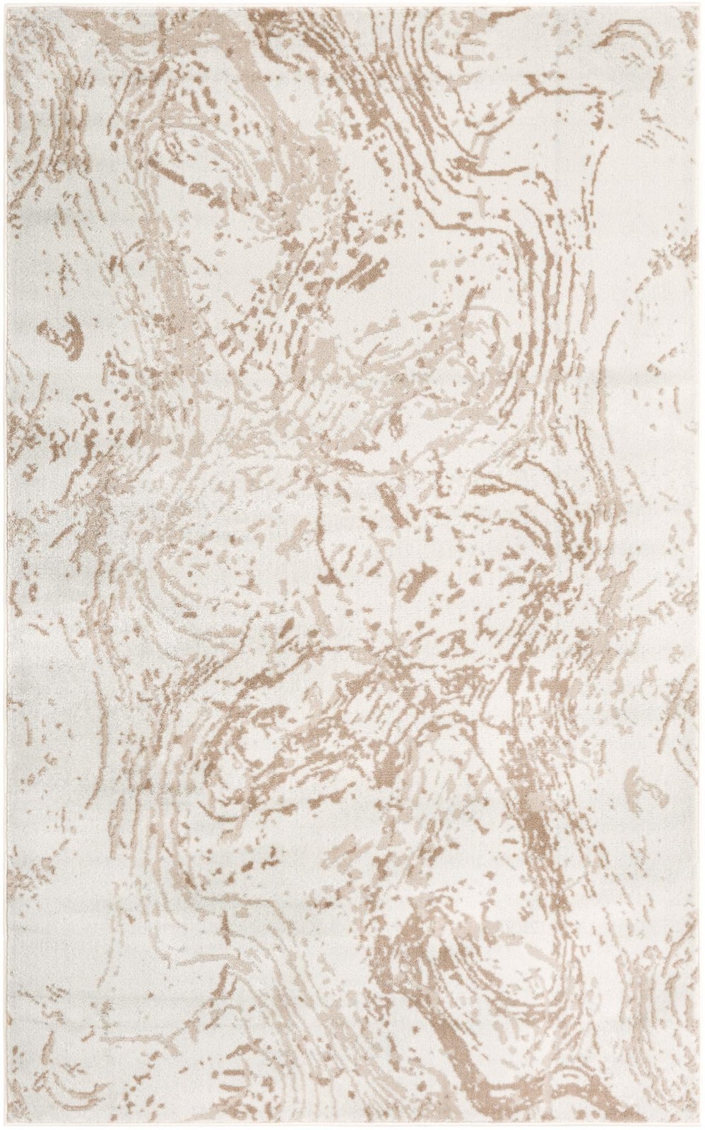 5' 3 x 8' Keating · Abstract rug, ivory and beige