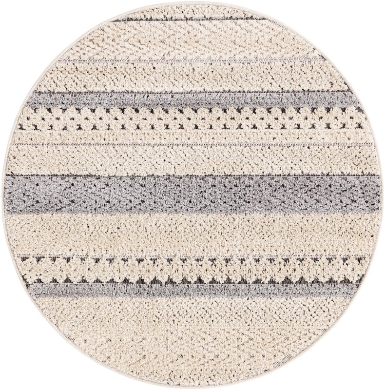 3' 3 x 3' 3 Thorne · Geometric rug, sandy beige