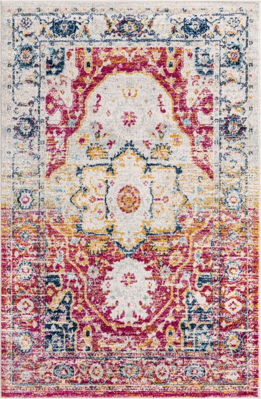 5' 3 x 8' Pierce · Border rug