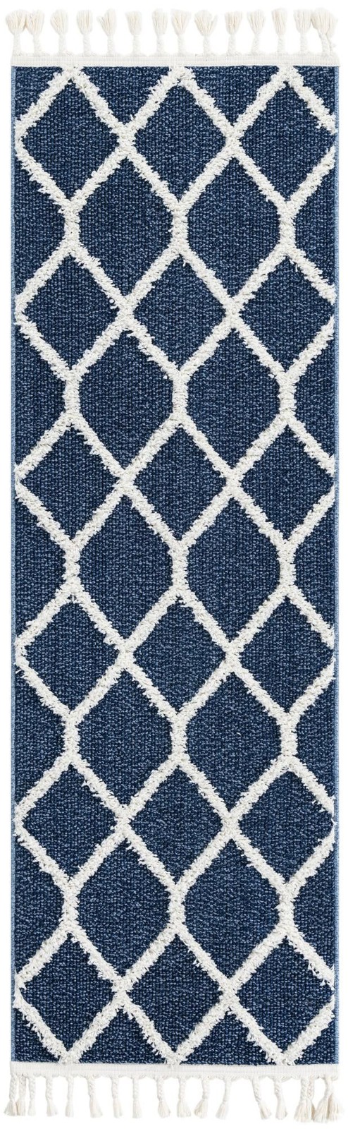 2' x 6' Kirkwood · Diamond rug, blue