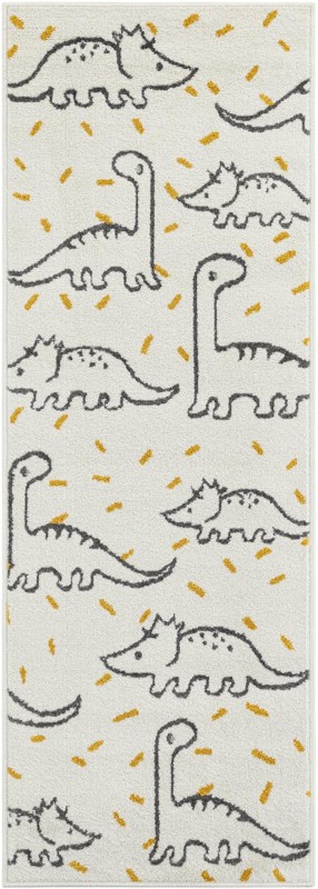 2' 2 x 6' 1 Kingfisher · Pictoral rug, ivory