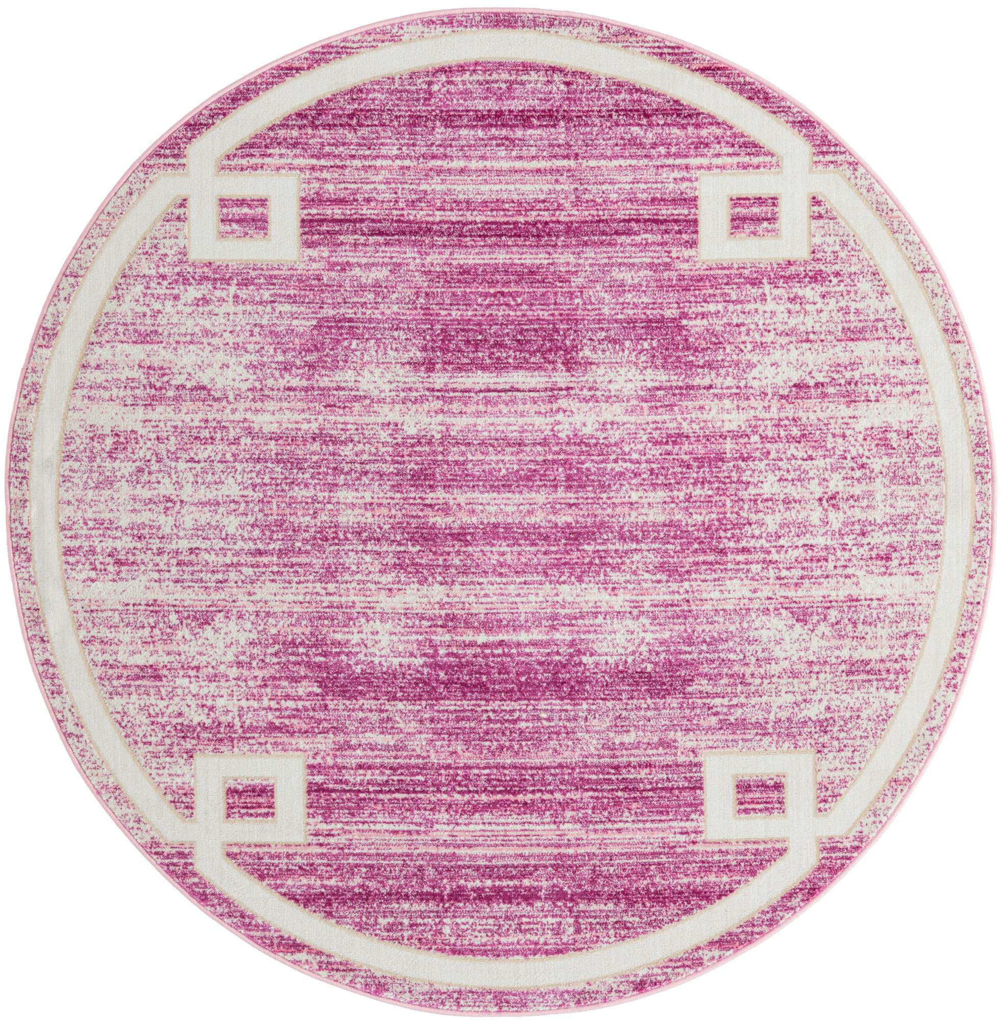 5' 3 x 5' 3 Coldwater · Border rug